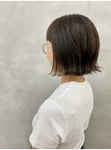 さりげないハイライト×ミニボブ