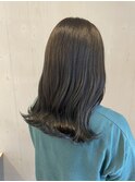 セミロング/髪質改善縮毛矯正/髪質改善/韓国風/韓国ヘア