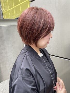 グランドライン(GRAND LINE) ピンクベージュ流行りのショートヘア