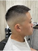 刈り上げスキンフェードカット/ベリーショートメンズ/夏髪型