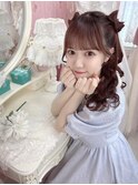 佐倉なぎちゃん＊立体リボンハーフツイン＊まゆ