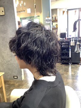美容室 フィックス 【メンズ】ウルフツイストスパイラル
