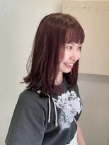 キャンバス バイ ネオリーブ 横浜西口(Canvas by neo.)&nbsp;きりっぱなし ミディアムレイヤー レッド　【miku】