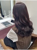 カシスレッドケアカラーイルミナカラーダブルカラーブリーチなし