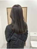 透明感カラーカーキーグレージュエモージュ