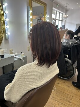 コワファースト 別府 ハイライト×ミディアムショート