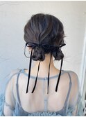 【haruna】お呼ばれhair＊ゆるっとお団子ツイン