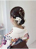 袴着付け/卒業式着付け/袴ヘアセット/袴ヘアアレンジ/卒業式ヘア