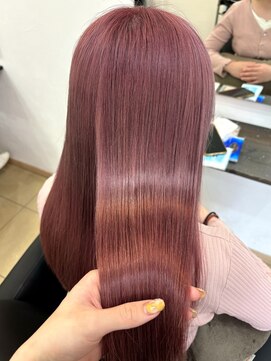 オーリーヘアー(Olliy hair) ピンクラベンダー/ブリーチカラー/ハイトーン/30代40代50代