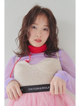 エイチバイシオミエイチ 神戸三宮(H by shiomi H) ゆるふわボブスタイル/ブラウンベージュ