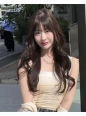 韓国ヘア　2wayバング  レイヤーカット くびれヘア  顔周り/