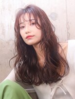 メノン 茨木店(Menon)&nbsp;レイヤーカット　フェミニンロング　シースルーバング