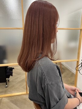 レイ 津田沼(Lei) アプリコットオレンジ/くびれヘア/ウェーブショート/津田沼