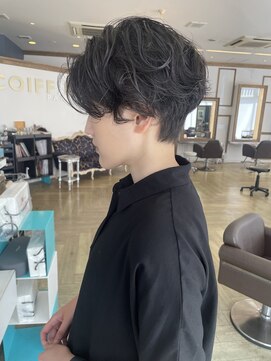 コワファースト 大分(COIFF1RST) 大人可愛いショートボブ白髪ぼかし20代30代40代/大分