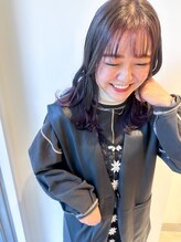 チラ見せがかわいい♪　デザインカラー＋ミディアム　