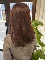 ブロック 日吉店(BLOC) レイヤーカット×オレンジブラウンカラー