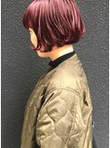 【Barouche】ボブ　ブリーチなしの赤髪　堀江