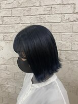 プライズ 池袋店(prize)&nbsp;ネイビーブルー韓国風ブルーブラックオルチャンヘア7067