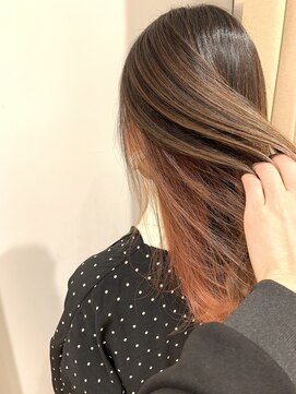 ジーナ 博多(Zina) 【Zina】イヤリングカラー/インナーカラーピンク/20代30代40代