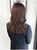 マロンベージュ/波巻きロング/ブリーチなし