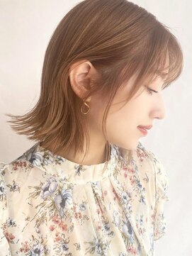 ケーツー心斎橋 クイーンズガーデン バイ ケーツー(K two QUEEN'S GARDEN by K two) 透明感ケアブリーチ*ベージュ*外ハネボブ/心斎橋&難波&なんば