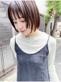★ナチュラルワンレンボブ_ショコラアッシュ_88592☆