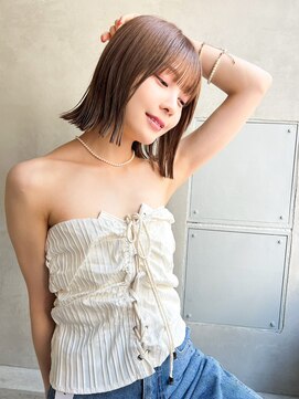 エイミー(Aimee) Aimee 町田 外ハネボブ×ココアブラウン