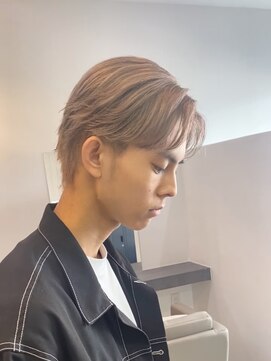 メンズバイココテラス 豊中(men's by cocoterace) ブリーチ/メンズカット/ハイトーン/ミルクティーベージュ