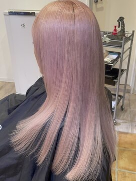 オーシャントーキョー サニー 原宿(OCEAN TOKYO Sunny) ピンクベージュベージュカラーハイトーンカラー艶カラー