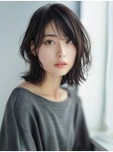 ★暗めカラーグランマッシュフェイスフレーミングデザインカラー