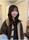 Olive color+くびれhair