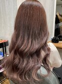 ピンクベージュグラデーション【TELA HAIR 稲毛店】