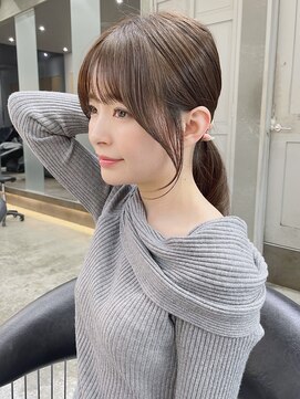 ロンド メリー 大宮(Lond merry) イメチェン外ハネボブ美髪ワイドバング顔周りレイヤーカット