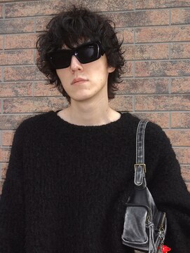 アビー(ABEY) メンズウルフ/刈り上げなし/スパイラルパーマ