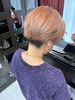 プライズ 錦糸町北口店(prize) 刈り上げ女子/ハイトーンカラー/ペールオレンジ