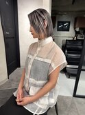 ★スクエアボブ×シルバー系シャドウルーツバレイヤージュ★
