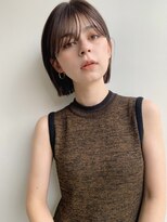 オルセン(OLSEN) 切りっぱなしボブ/ナチュラルブラウン前髪あり/20代/30代/