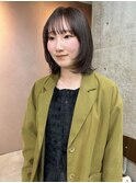 ベージュ/レイヤーボブ