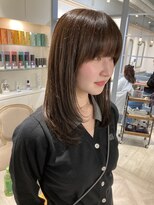 シェノン 赤羽店(CHAINON)&nbsp;大人ガーリー重めラウンドマッシュバング2026年人気先取りヘア