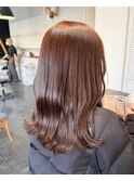 赤み控えめ柔らかブラウン大人ガーリー