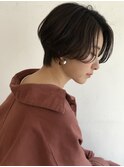 20代 30代 40代 大人ショート ナチュラルブラウン暗めカラー