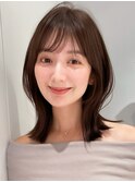 大人ボブ銀座レイヤーカット有楽町ミディアムボブベージュ
