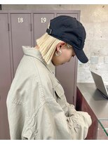 ユニオン(Union)&nbsp;切りっぱなしボブ×ハイトーンブロンドベージュ