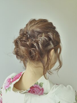 ビグディーサロン(BIGOUDI salon koshien) 【ISAACBLANCO】フェミニンボブアレンジ ヘアアレンジ