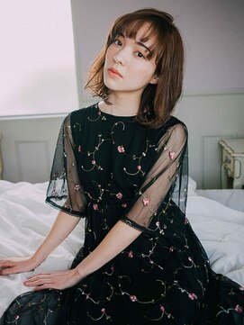 イングローブ 千葉ニュータウン中央店(Ingrove) 大人可愛いゆるっとボブ