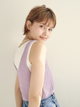 エンタク 新宿(enntaku) マロンベージュ/Aラインボブ/かきあげ/インナーカラー[新宿駅]