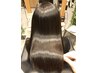 カット+【縮毛矯正】髪質改善酸性ストレート+2ステップTr　34540円→22000円