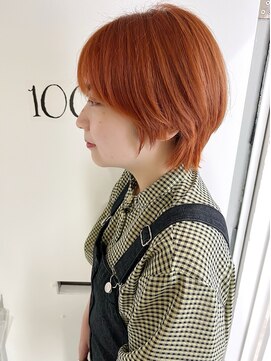 イチマルイチ 中野(100/1) ショートウルフ/オレンジ