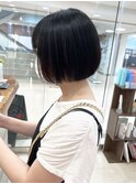 【morio】札幌ボブ 丸みのあるコンパクトぱつっとボブ