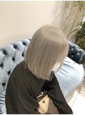 ホワイトシルバー★ボブスタイル